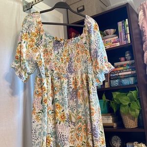 Floral Garden Gypsy Dress